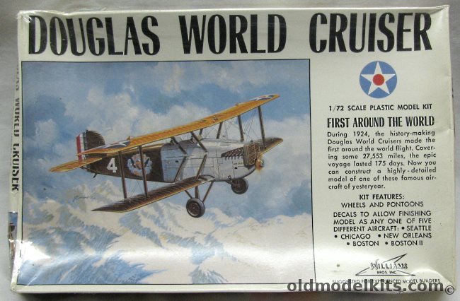 Williams Brothers 1/72 Douglas World Cruiser, 72-424 plastic model kit